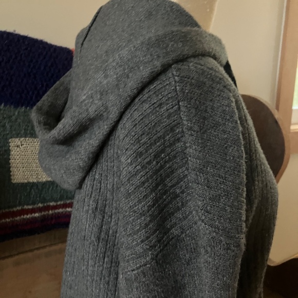 Dever Hayes Knitwear Hooded Sweater – Grey, Size Medium - Picture 3 of 8